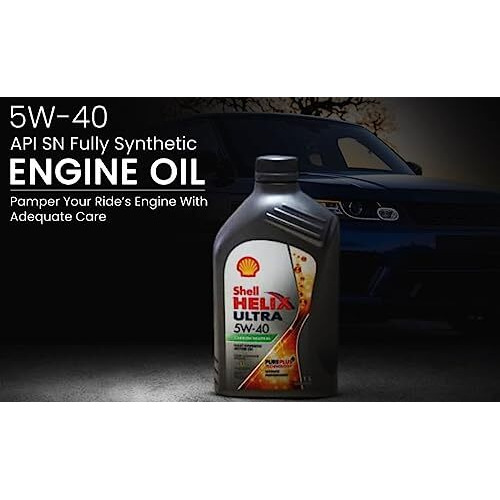 Shell Helix Ultra 5W-40 Api Sn Fully Synthetic Engine Oil For Petrol, Diesel, Cng/Lpg Cars(1 L)