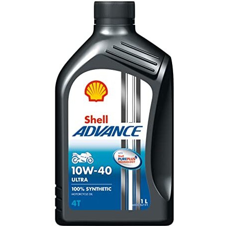 Shell Advance Ultra 4T 10W-40 Api Sn Fully Synthetic Motorbike Engine Oil (1 L)