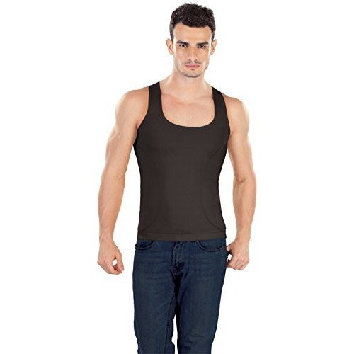 Dermawear Men Zenrik Everyday Mild Compression Shapewear Vest For Abdomen And Chest (X-Large)