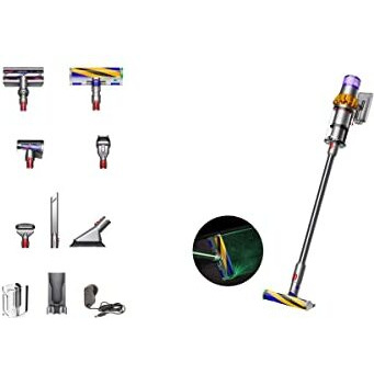 Dyson V15 Cartridge Detect Intelligent Cord-Free Vacuum Cleaner, Yellow