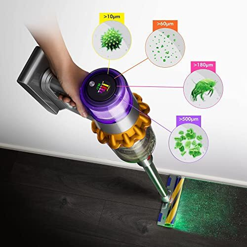 Dyson V15 Cartridge Detect Intelligent Cord-Free Vacuum Cleaner, Yellow