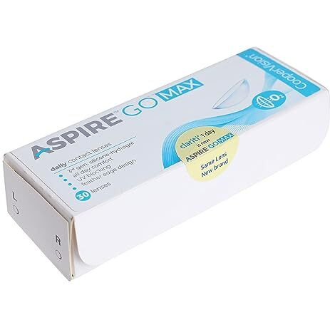 Coopervision Aspire Go Max Uv Spherical Daily Disposable Hydrogel Lenses (30 Lenses/Box) (Power  -3.75)