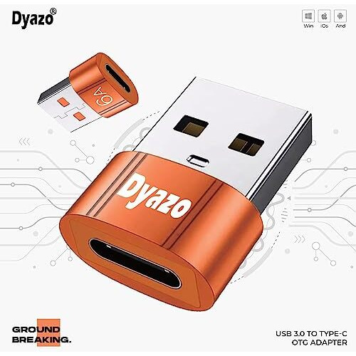 Dyazo 6 Amp Fast Usb Male To Usb C Female Adapter Converter Compatible For Iphone, Ipad, Samsung Galaxy, Google Pixel,Smart Phones Laptops And Chargers