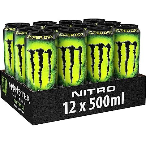 Monster Nitro Super Dry Energy Drink 500Ml (Pack Of 12)