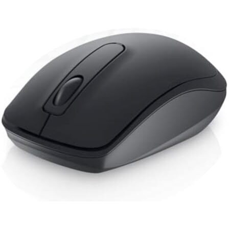 Dell Wm118 Wireless Mouse, 1000Dpi, 2.4 Ghz With Usb Nano Receiver, Optical Tracking, 12-Months Battery Life, Plug And Play, Ambidextrous - Black