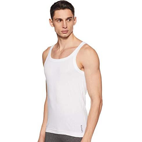 Levi's-Men-Innerwear-(Category)-Vest- (Style Id)-015-Vest-Wht-P1-(Color)-White-(Size)-L