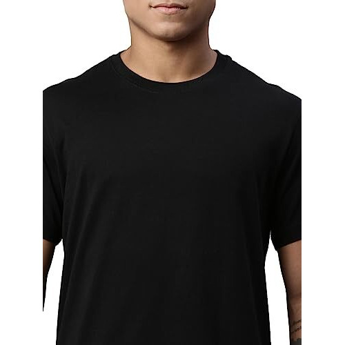 Levi's Men's Solid Regular Fit T-Shirt (Pr807013_Black M)