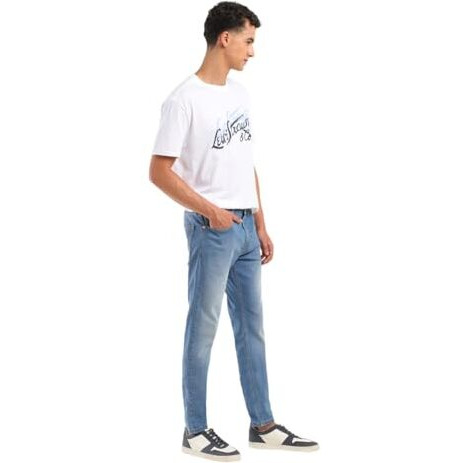 Levi's Men's 512 Slim Tapered Fit Mid Rise Jeans Light Indigo, 32