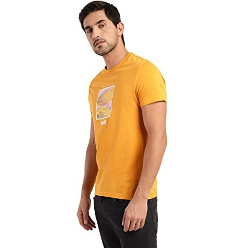 Levi's Men's Graphic Regular Fit T-Shirt (16960-0959_Mustard Yellow L)