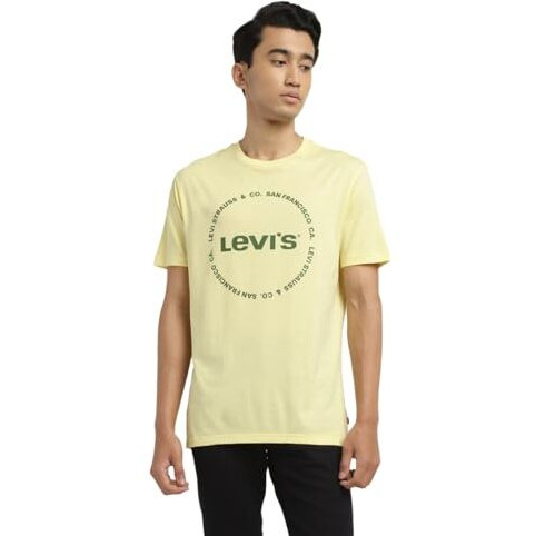 Levi's Men's Slim Fit T-Shirt (16960-1218_Yellow
