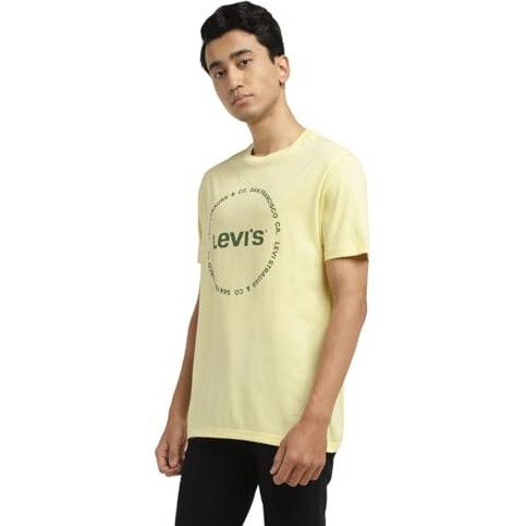 Levi's Men's Slim Fit T-Shirt (16960-1218_Yellow