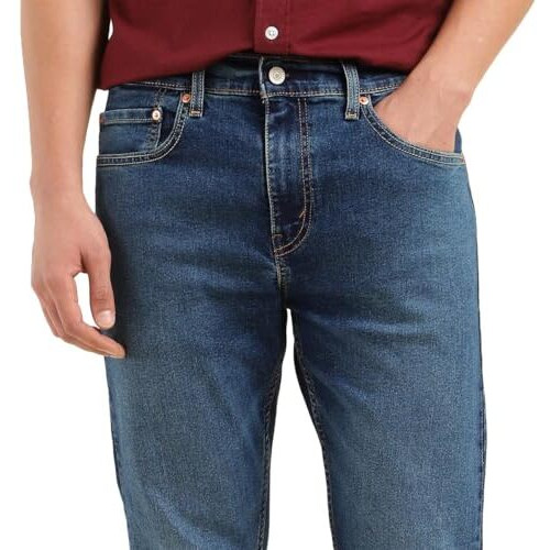 Levi's Men's 512 Slim Tapered Fit Mid-Rise Mid Rise Jeans Dark Blue, 34