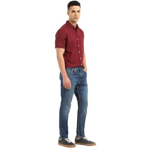 Levi's Men's 512 Slim Tapered Fit Mid-Rise Mid Rise Jeans Dark Blue, 34
