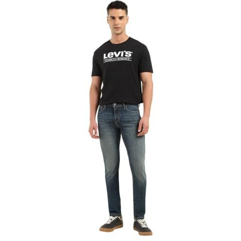 Levi's Men's Tapered Mid Rise Jeans (A7086-0090_Navy, 34