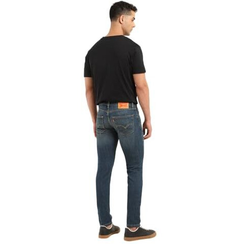 Levi's Men's Tapered Mid Rise Jeans (A7086-0090_Navy, 34