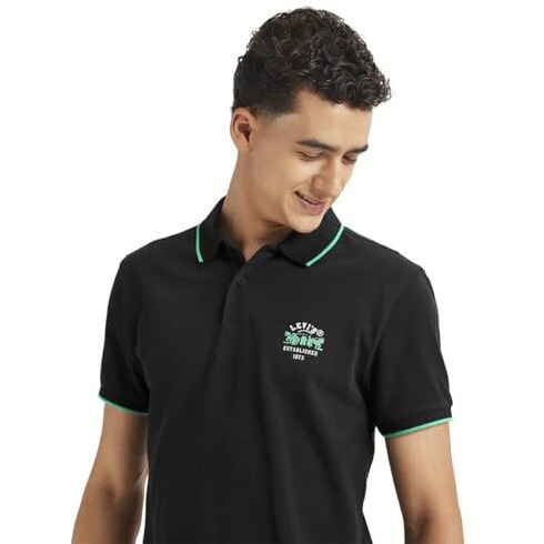 Levi's Men's Slim Fit T-Shirt (17474-0505_Black