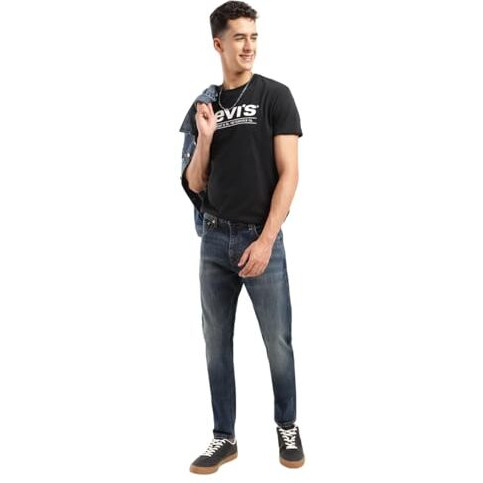 Levi's Men's Tapered Jeans (A7086-0161_Blue, Mid Rise, 34
