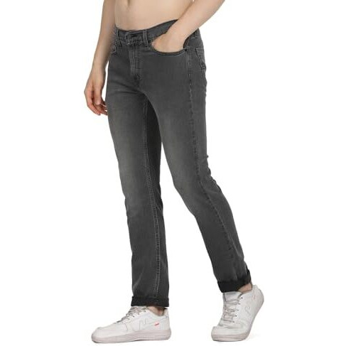 Levi's Men's Slim Mid Rise Jeans - Grey, 34