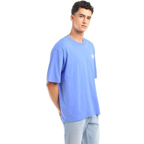 Levi's Men's Solid Loose Fit T-Shirt (A7900-0008_Blue
