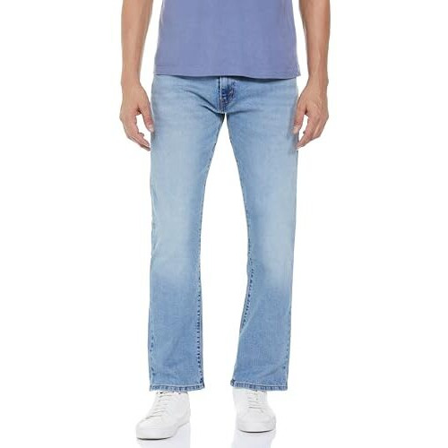 Levi's Men's Regular Mid Rise Jeans (16382-0078_Light-Blue, 34