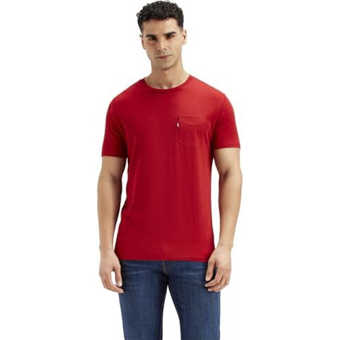Levi's Men's Slim Fit T-Shirt (29854-0058_Red