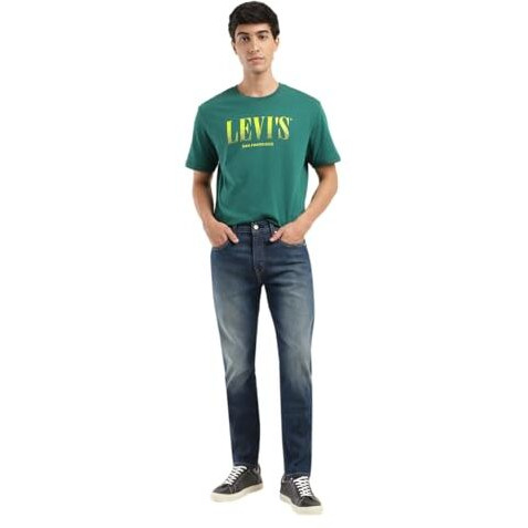 Levi's Men's Slim Mid Rise Jeans (A7086-0117_Blue, 34