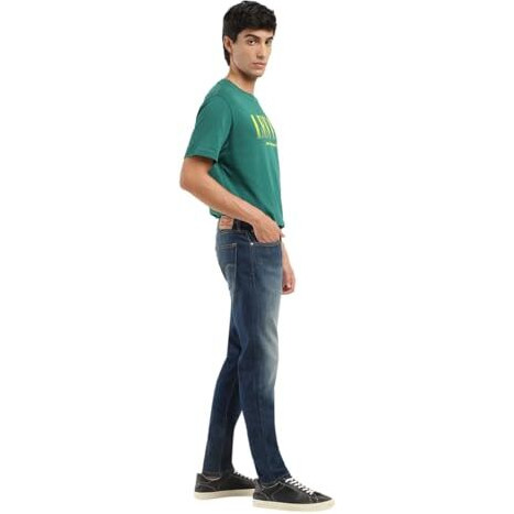 Levi's Men's Slim Mid Rise Jeans (A7086-0117_Blue, 34