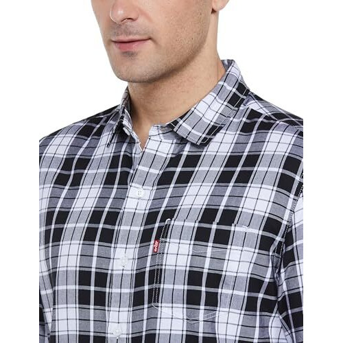 Levi's Men's Cotton Slim Fit Shirt (32907-0479_White, Xl