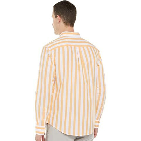 Levi's Cotton Men's Slim Fit Shirt (32907-0483_Orange, Large