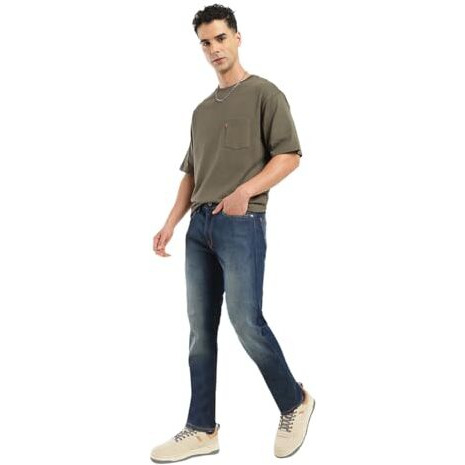 Levi's Men's Slim Jeans (A7087-0130_Blue, Mid Rise, 36