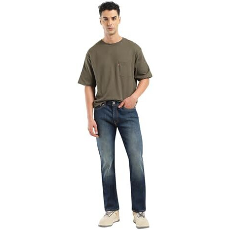 Levi's Men's Slim Jeans (A7087-0130_Blue, Mid Rise, 36