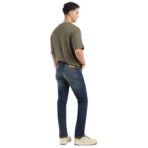 Levi's Men's Slim Jeans (A7087-0130_Blue, Mid Rise, 36