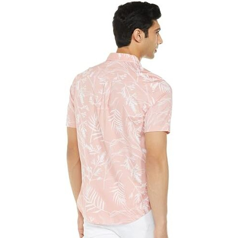 Levi's Men's Cotton Fitted Shirt (32908-0344_Pink, Large