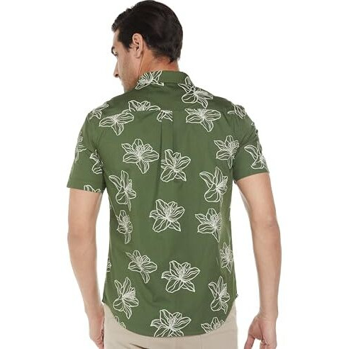 Levi's Men's Fitted Shirt (32908-0345_Bronze Green