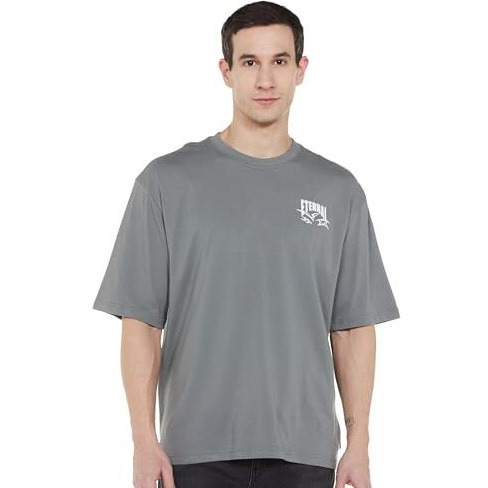 Levi's Men's Solid Loose Fit T-Shirt (A7900-0027_Grey
