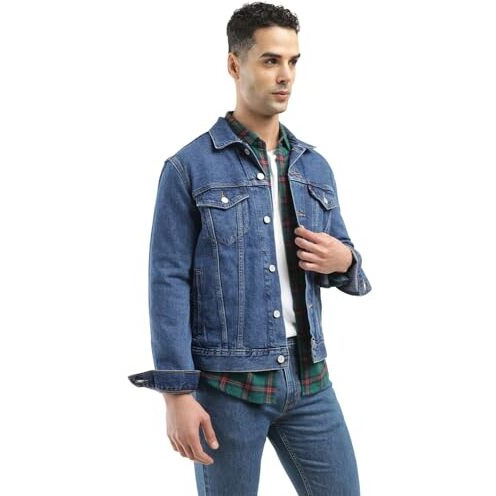 Levi's Men's A-Line Coat (003F8-0001_Blue