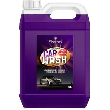 Shatras Car Washing Liquid, Car Wash Shampoo, Ph Neutral, Thick Suds, Safe For Cars, Trucks, Motorcycles, Rvs & More, Wash Liquid For Car And Bike