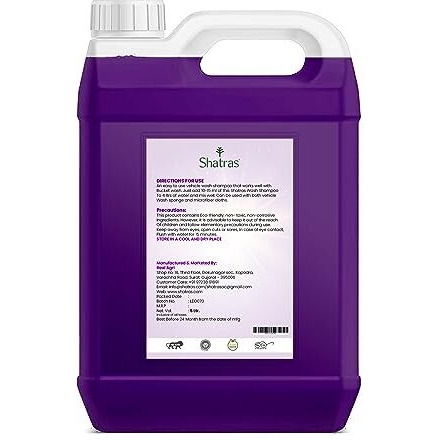 Shatras Car Washing Liquid, Car Wash Shampoo, Ph Neutral, Thick Suds, Safe For Cars, Trucks, Motorcycles, Rvs & More, Wash Liquid For Car And Bike