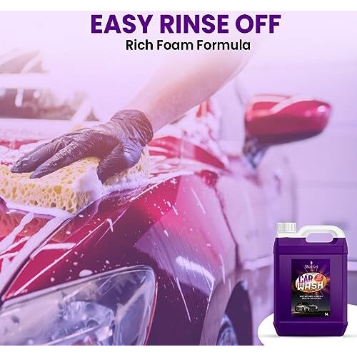 Shatras Car Washing Liquid, Car Wash Shampoo, Ph Neutral, Thick Suds, Safe For Cars, Trucks, Motorcycles, Rvs & More, Wash Liquid For Car And Bike