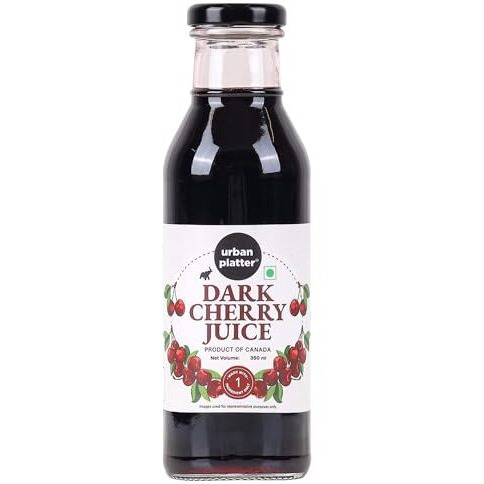 Urban Platter Pure Canadian Dark Cherry Juice, 350Ml (Unsweetened | Supports Sleep, Recovery, Joint Health | Antioxidant Powerhouse | Preservative-Free)