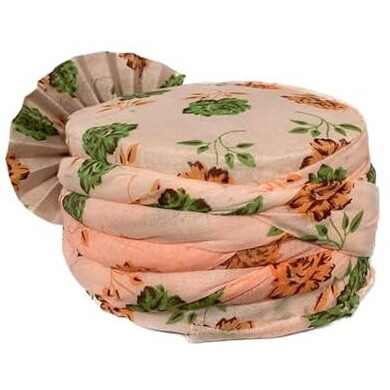 Wedstyle Wedding Turban Dulha Collection Traditional Pagri//Pagdi For Barati/Swagat/Welcome Cream Pagdi For Men & Women - Unisex(Pack Of 10)