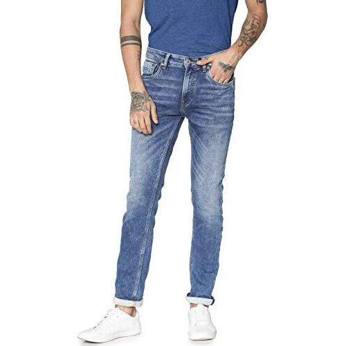 Jack & Jones Men's Skinny Jeans (209464001_Medium Blue Denim_30W X 30L)
