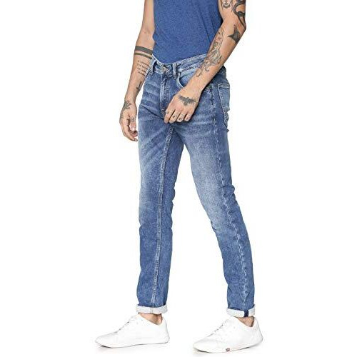 Jack & Jones Men's Skinny Jeans (209464001_Medium Blue Denim_30W X 30L)
