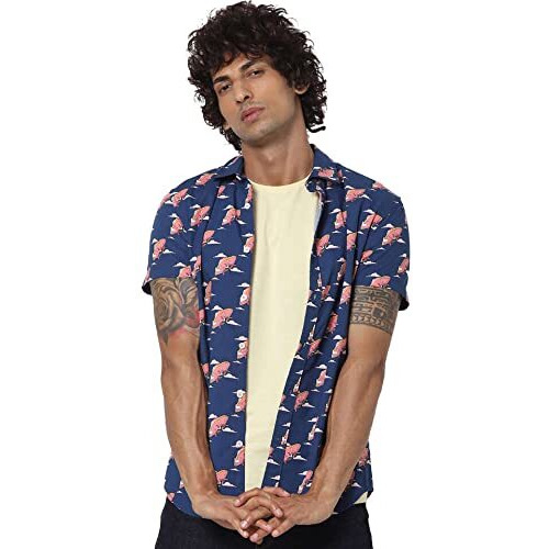 Jack & Jones Men Solid Casual Slim Fit T-Shirt