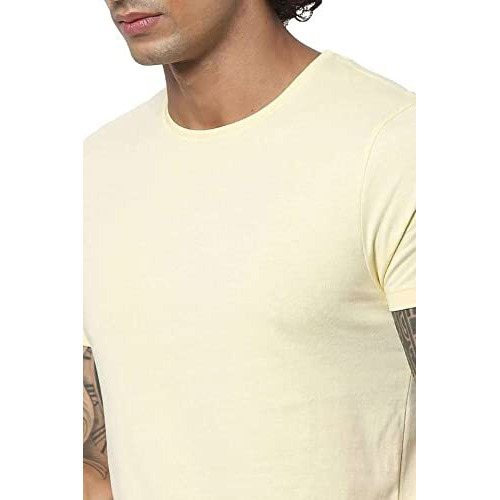 Jack & Jones Men Solid Casual Slim Fit T-Shirt