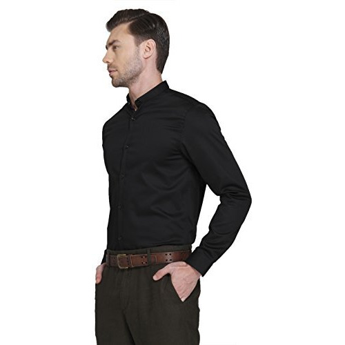 Jack & Jones Slim Fit Shirt(12213928_Black_S)