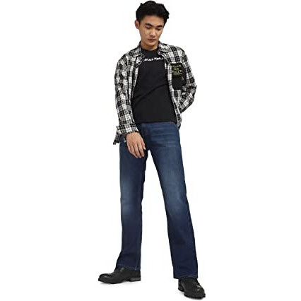 Jack & Jones Bootcut Jeans(222523301_Medium Blue Denim_32/32)