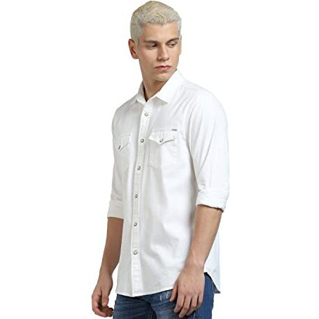 Jack & Jones Slim Fit Shirt (147024802_Ecru_M)
