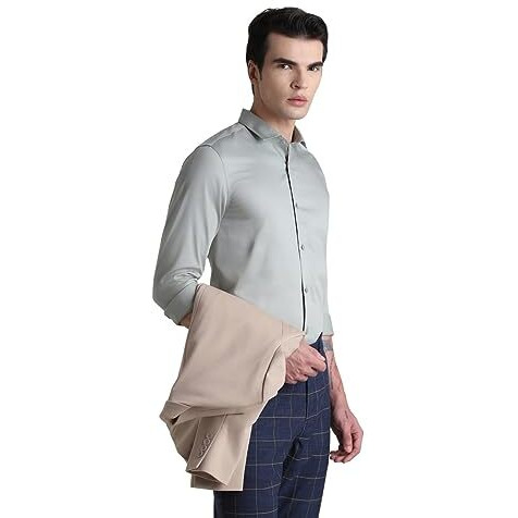 Jack & Jones Slim Fit Shirt(12218972_Wrought Iron_S)