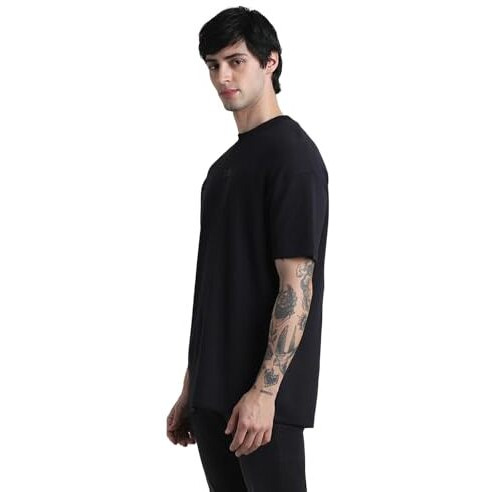 Jack & Jones Mens Black Over Sized T-Shirt
